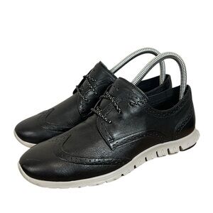 Cole Haan Womens Zero Grand OS Lace Up Sneakers Leather Shoes, Black Size 7 B